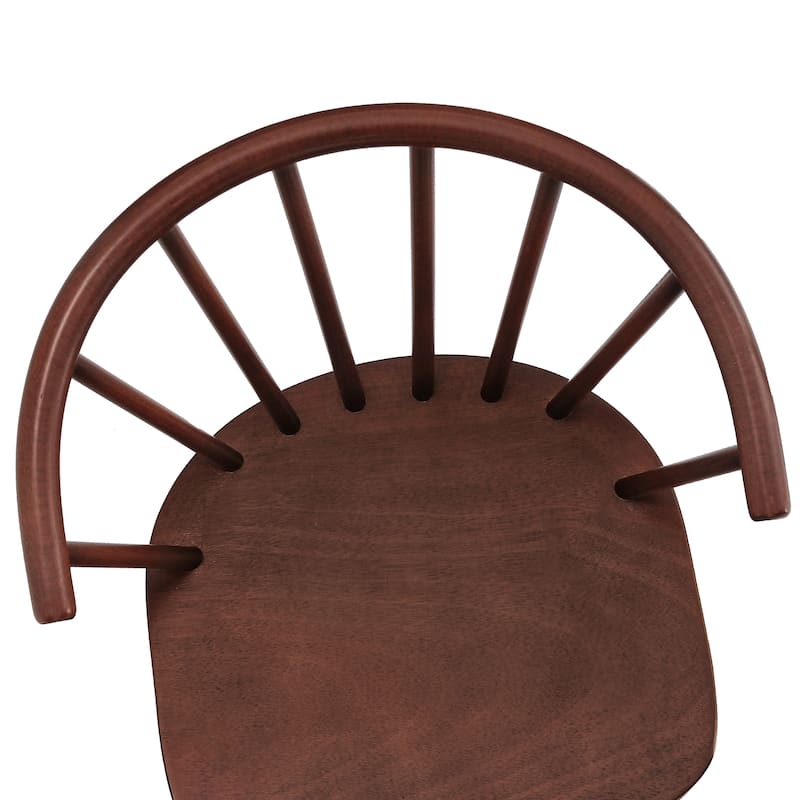 Wooden Dining Chairs with Spindle Backrest, Set of 2/4/6 Kitchen Chairs for Kitchen Island