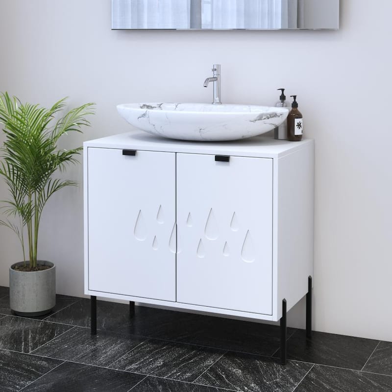 Teardrop 2D 80 Floating Bathroom Vanity (32" Width)