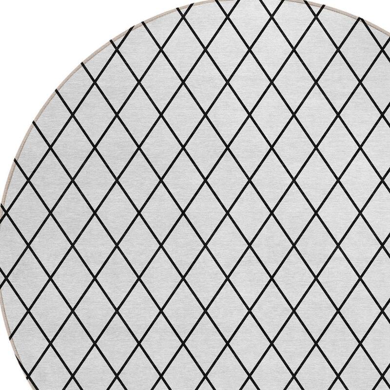HomeRoots Geometric Transitional Rectangle Outdoor Rug