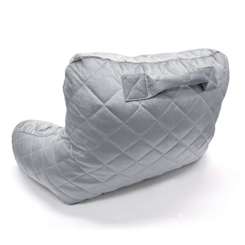 Velvet Do-It-Yourself Bedrest Reading Pillow Cover and Filling