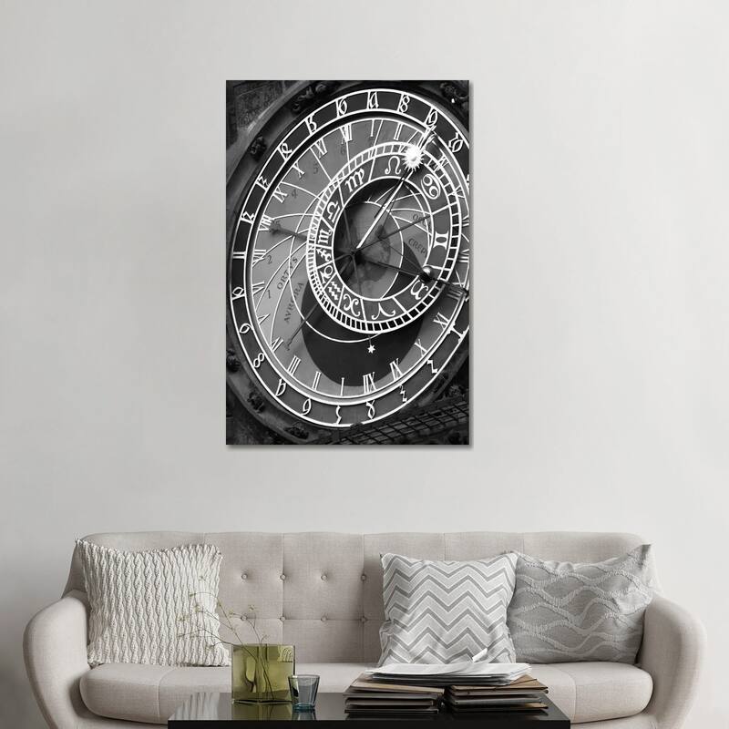 iCanvas "Astronomic Watch Praha 11" by Moises Levy Canvas Print - 48x32x1.5