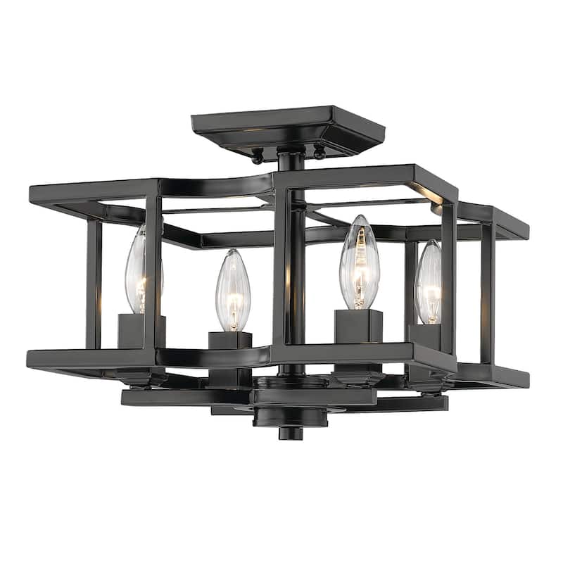 Bellare Semi-Flush - Matte Black