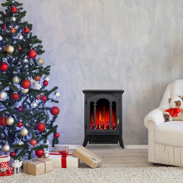 16inch Infrared Electric Fireplace Stove, Freestanding Fireplace Heater -  16 INCH - Bed Bath u0026 Beyond - 32902691