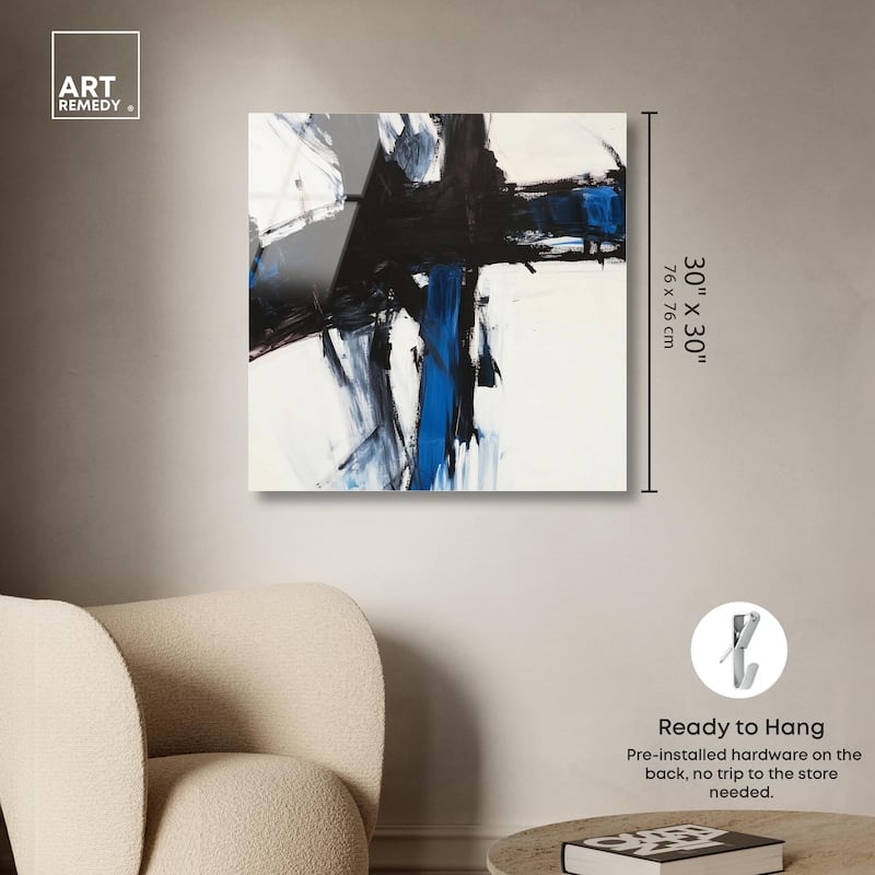Blue Streak I Acrylic by Art Remedy, Ready to Hang