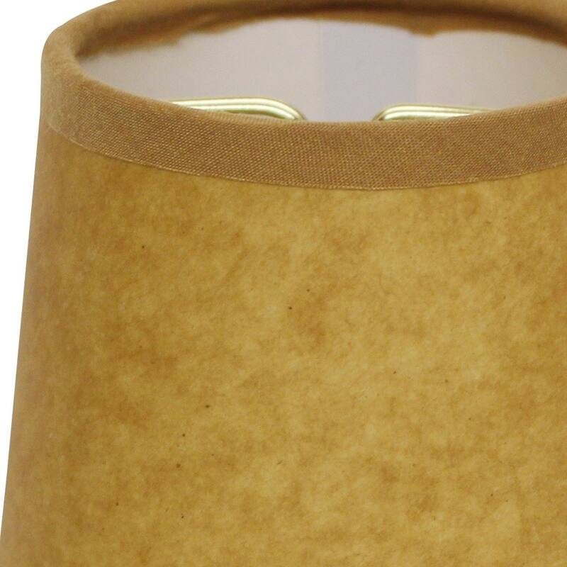 4" Canvas Set of 6 Chandelier Kraft Paper Lampshades - 4"x4"x4"
