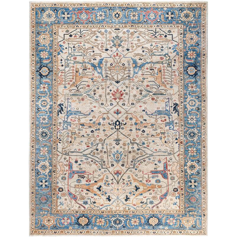 Serapi One-of-a-Kind Hand-Knotted Area Rug - Ivory - 8' 11" x 11' 10"