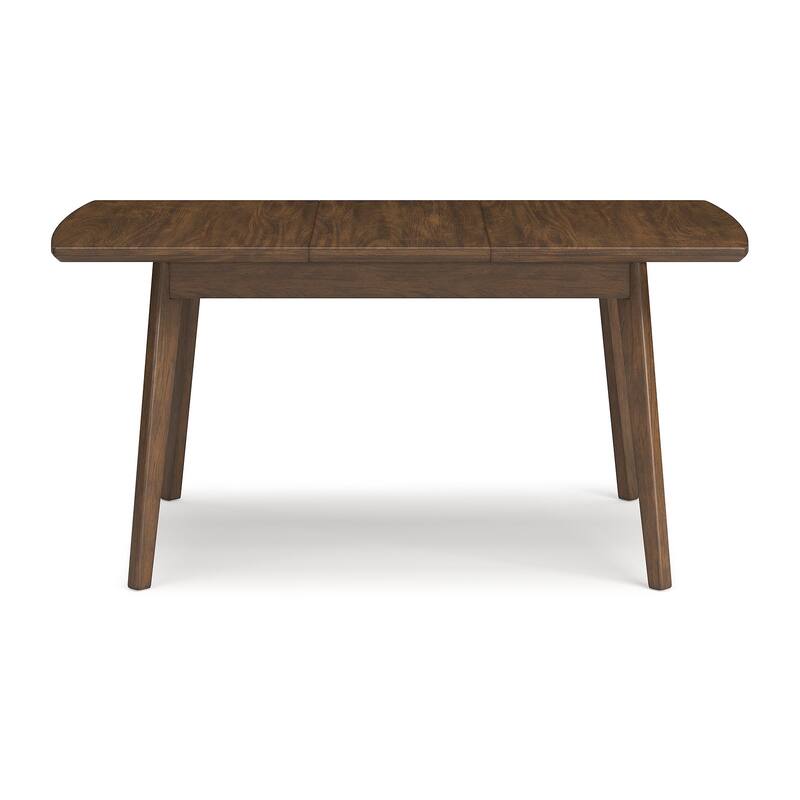 Signature Design by Ashley Lyncott Brown Rectangular Dining Butterfly Extension Table - 36"W x 48/64"D x 30"H