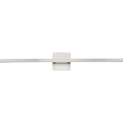 Phase 5 Collection 32 in. Brushed Nickel Slim Modern 3CCT Integrated LED Linear Vanity Light - 32 in x 3.78 in x 4.84 in