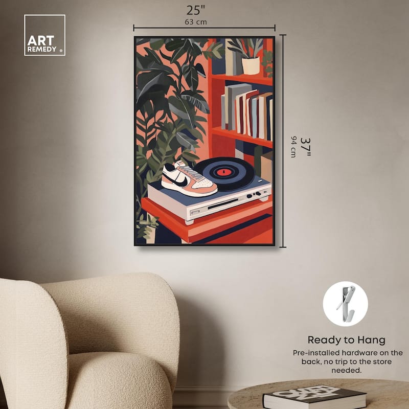 Vinyl and Sneaker Canvas by Art Remedy