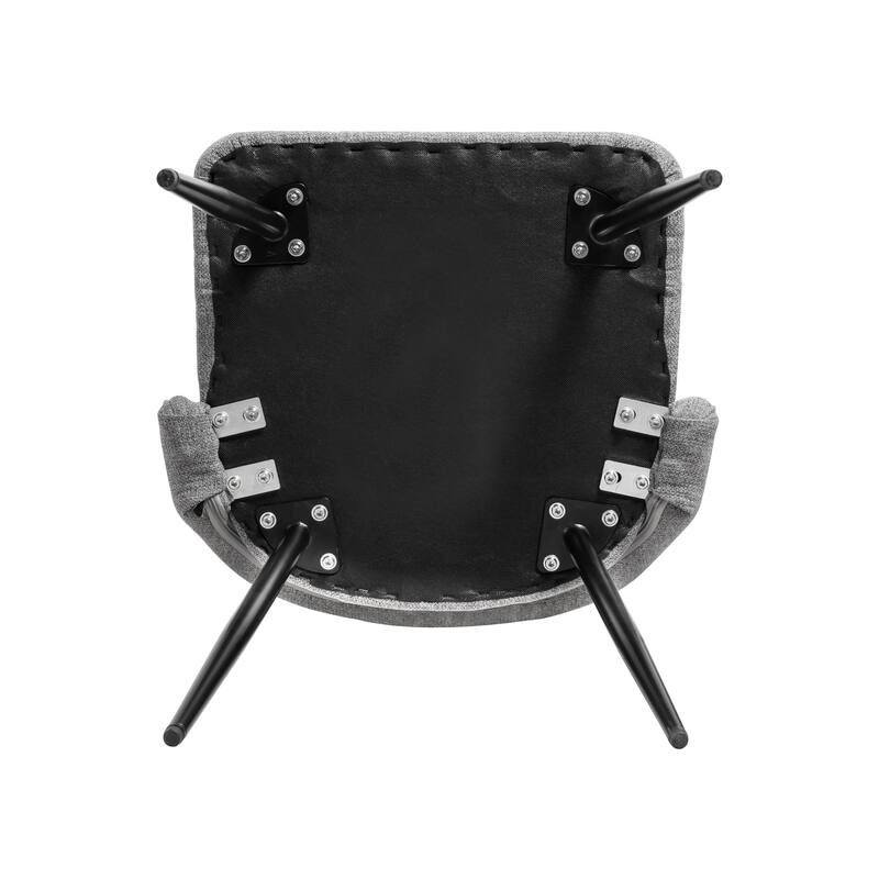 Modern Dining Chairs with Metal Legs and Adjustable Feet (Set of 4)
