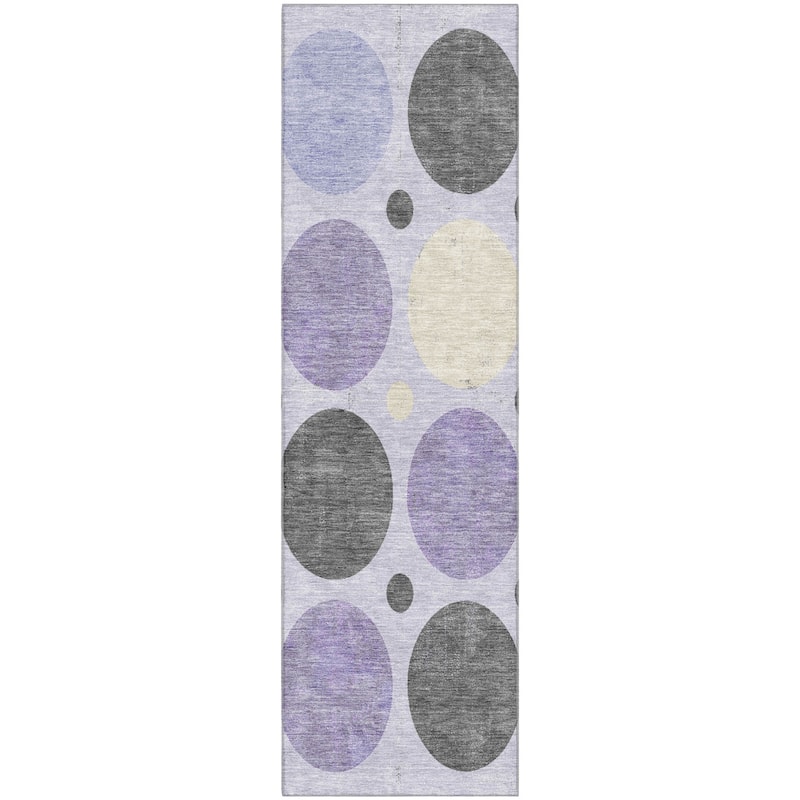 Premium Washable Super Soft Casual Circles Mayfield Rug