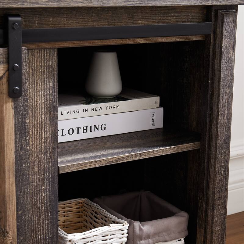 Media Console Table with Storage Cabinet, Multipurpose Cabinet
