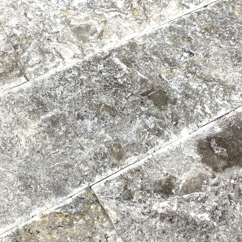Argento Travertine 3" x 6" Split Face Tile