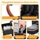 preview thumbnail 5 of 20, 2-in-1 Convertible Baby Stroller,Foldable Pushchair for Newborns with Reversible High Landscape Bassinet, Adjustable Canopy