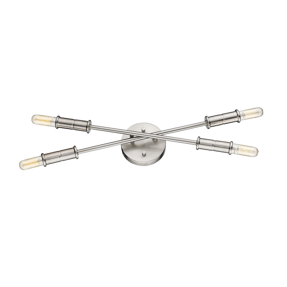 Carrington Small Satin Nickel Bulb Vanity or Sconce Mirror Light