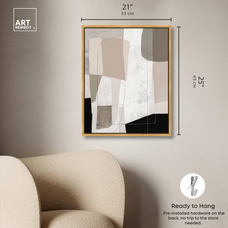 Neutral Forms II Canvas by Art Remedy