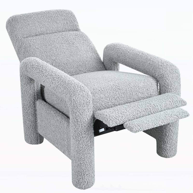 Upholstery Recliner Armchair with Adjustable Backrest for Comfortable Living Room Seating