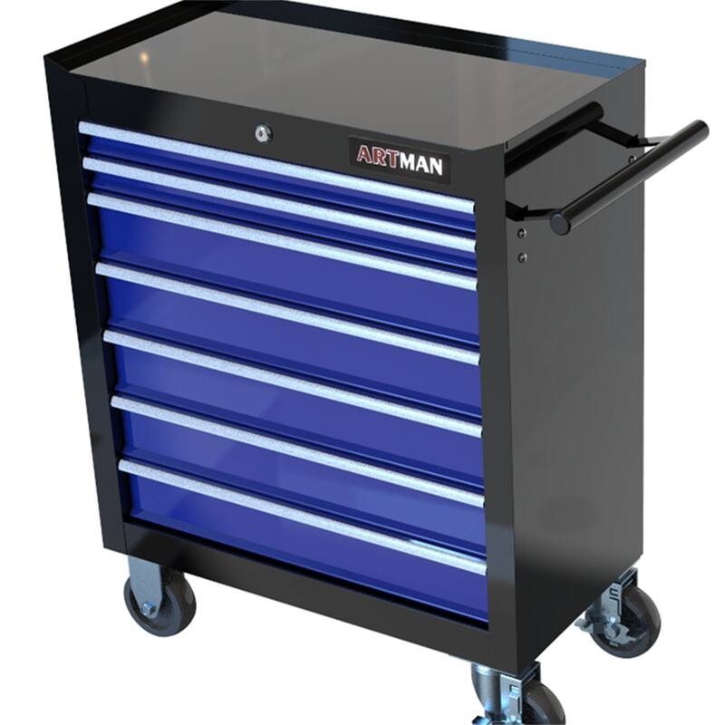 7 Drawers Workshop tool trolley with Wheels and Key Locking