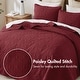 preview thumbnail 7 of 110, Madison Park Quebec Embroidered Reversible Oversized 3-piece Solid Texture Bedspread Quilt Set with Matching Shams
