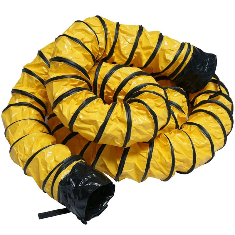 Rubber-Cal "Air Ventilator Heavy-Duty" Ventilation Hose (Fully Extended) - 16-Inch by 25-Feet - 16x300