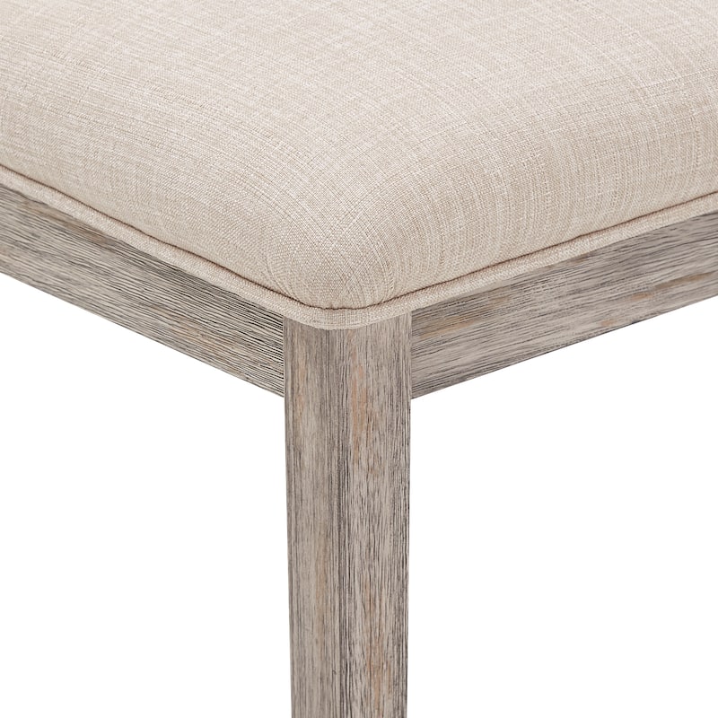 Voyager Nailhead Accent Parson Linen Dining Chair (Set of 2) by iNSPIRE Q Artisan