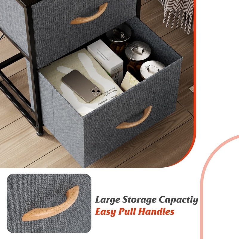 Modern Small Dresser for Bedroom with 2 Drawers