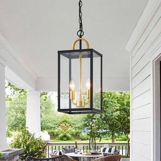 KAWOTI 2-Light Outdoor Pendant Light - W8.25" x H19.25"(MaxH60.75")