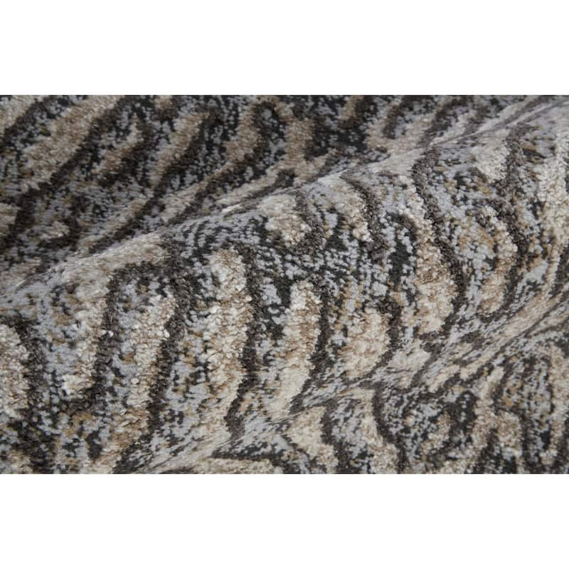 Grand Bazaar Kayden Machine Made Abstract Modern Area Rug