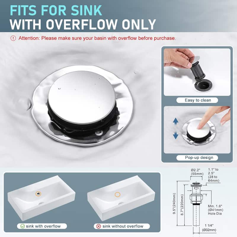 WOWOW 8 in. Widespread Double Handle Bathroom Faucet