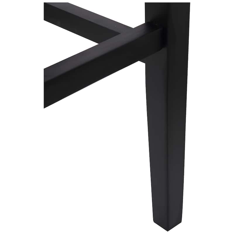 Jameson Upholstered Polyester Black 29 Inch Bar Stool (Set Of 2)