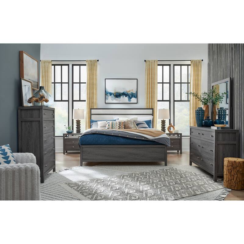 Magnussen Home Merrifield Raisin Black Drawer Nightstand