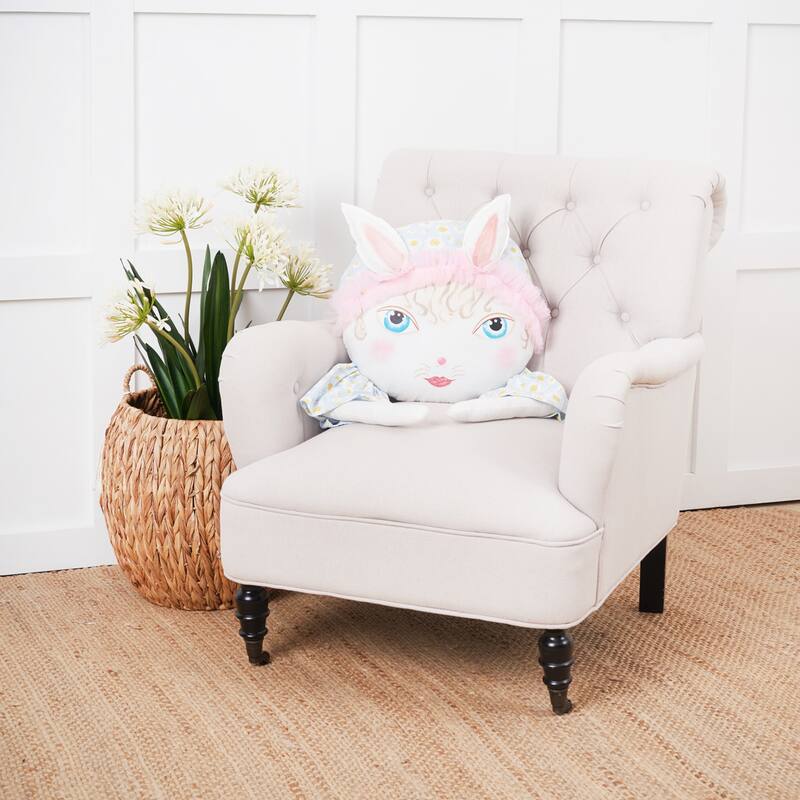 19" x 22" Donna Mae Zombinaland Easter Spring Themed Decorative Soft Figurine Accent Throw Pillow