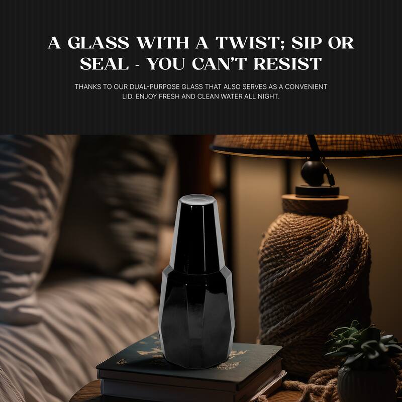 Bruno Magli 2 piece Geo Carafe Set - 37.2 oz