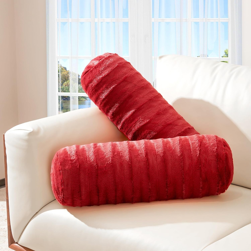 Decorative cylinder pillows sales