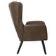 preview thumbnail 40 of 92, Upholstered Wingback Armchair Leisure Accent Chair, Single - 40.55" H x 28.34" W x 33.1" D