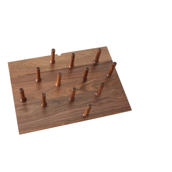 Medium 30 x 21 Wood Peg Board System w/12 pegs 30.25"W x 21.25"D x 6.