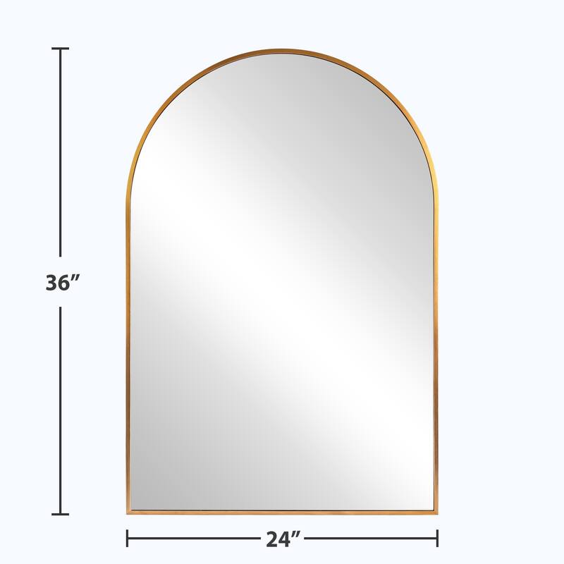 Arched Aluminum Alloy Framed Wall Mirror Decorative Wall Mirror