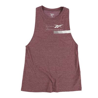 Reebok Womens Int. 095 Muscle Tank Top, Red, Small