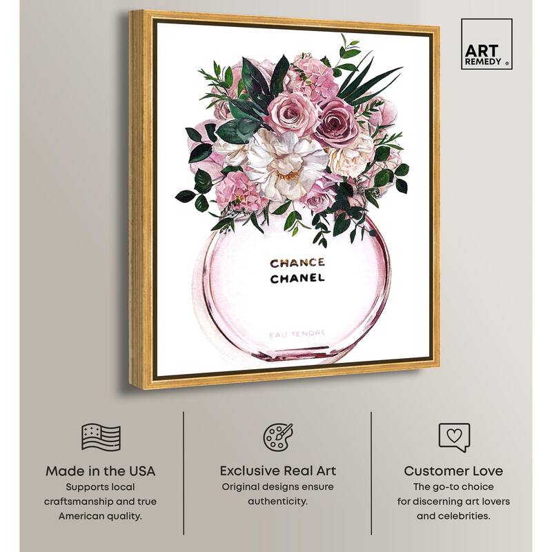 Floral Chance Fragrance Canvas by Art Remedy