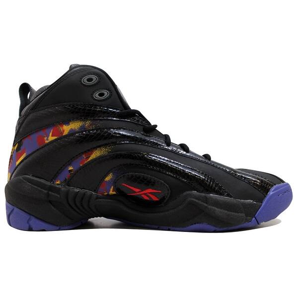 Shop Reebok Men S Shaqnosis Og Black Purple Yellow Red Escape From
