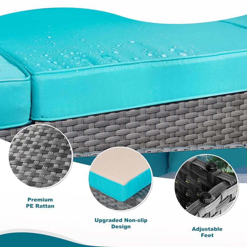 11 Piece Sectional Seating Group with Fire Pit and Cushion