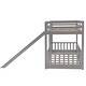 preview thumbnail 27 of 47, Elegant Twin Over Twin Bunk Bed with Low Slide, Built-in Ladder and Guardrails, Maximized Space, Solid Construction, White
