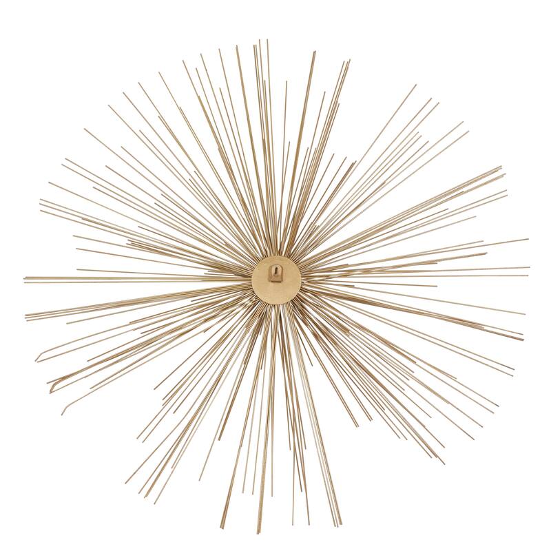 Gold Metal Large 3D Starburst Home Wall Decor