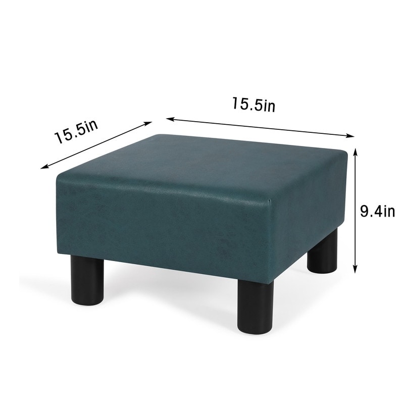 Modern Faux Leather Ottoman Footrest Stool Foot Rest Small Chair