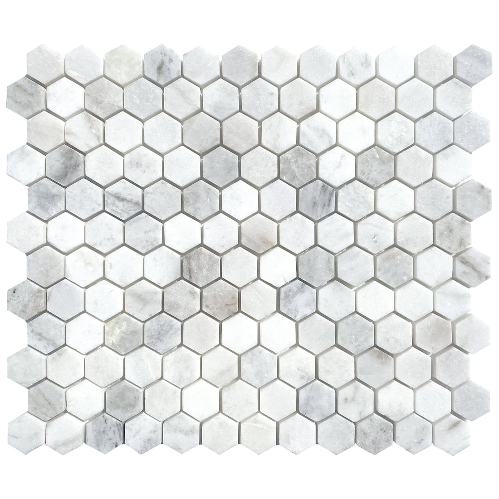 Royal Umbra Marble 1" x 1" Honeycomb Polished Mosaic Tile
