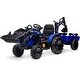 preview thumbnail 15 of 19, 3 in 1 Kids 24V Ride on Tractor Blue