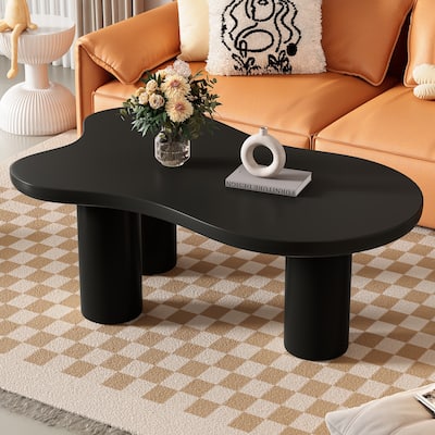 Cloud Coffee Table Irregular Side Table, for Living Room Bedroom Leisure Balcony and Outdoor Terrace
