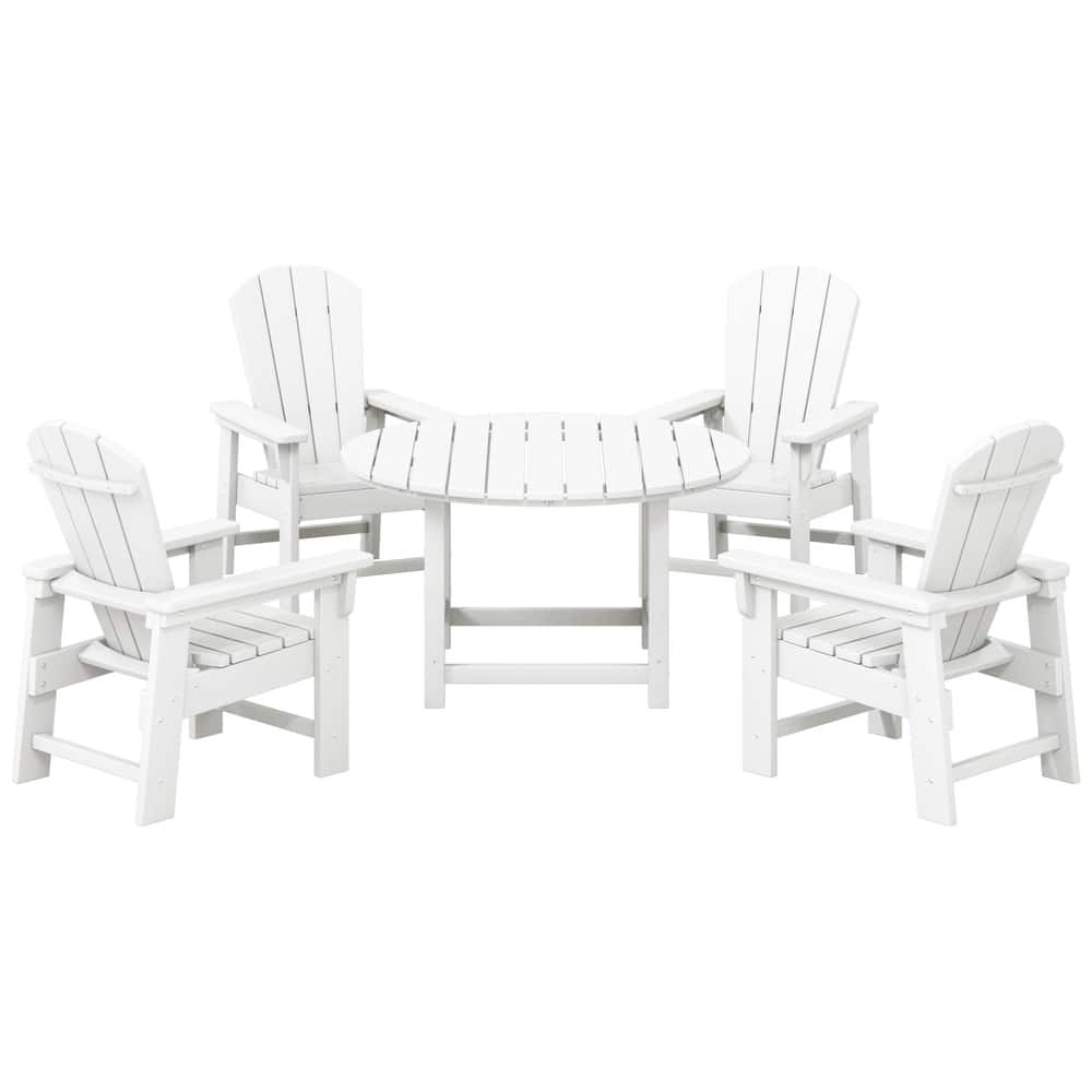 Laguna Kids Adirondack 5-Piece Round Table Dining Set