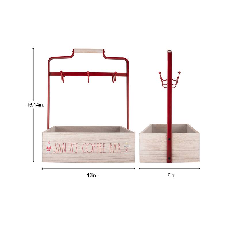 Rae Dunn Mug Holder Caddy - Christmas Theme