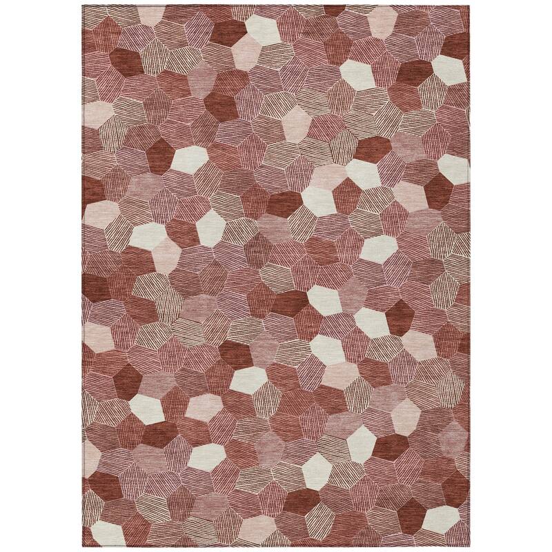 Machine Washable Indoor/ Outdoor Modern Loyd Chantille Rug